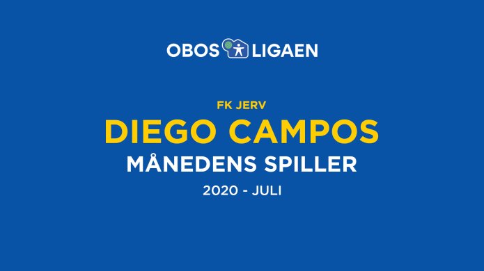 Diego Campos er månedens spiller i juli